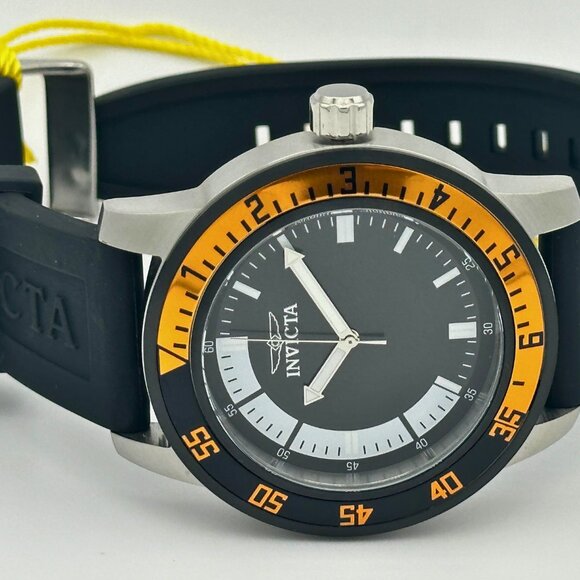 Invicta Pro Diver Speed Black/Orange Dial Thin Case Watch Latest Invicta Model - Picture 3 of 8